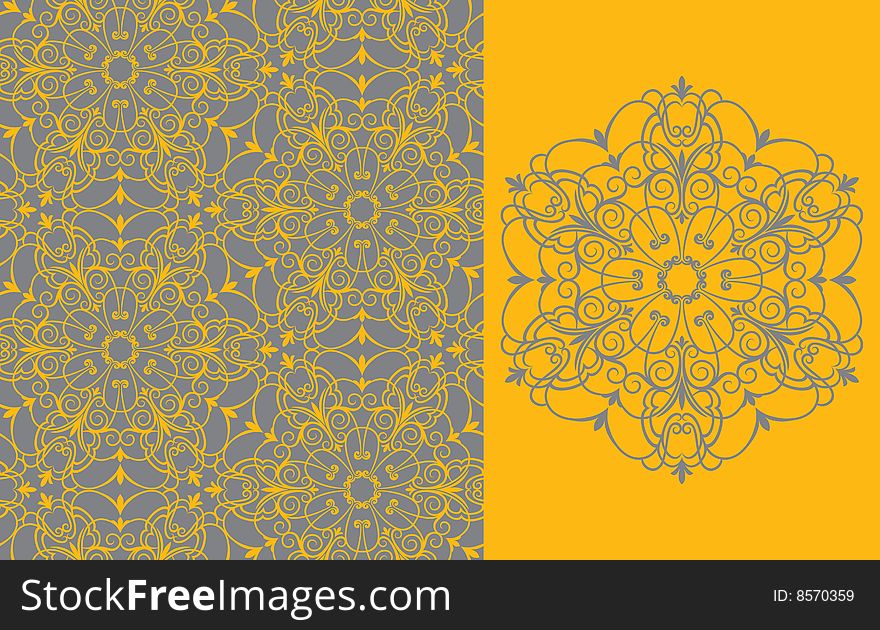 Seamless background from a floral ornament, Fashionable modern wallpaper or textile. Seamless background from a floral ornament, Fashionable modern wallpaper or textile