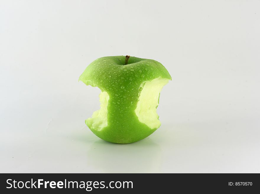 Fresh apple on isolated white background