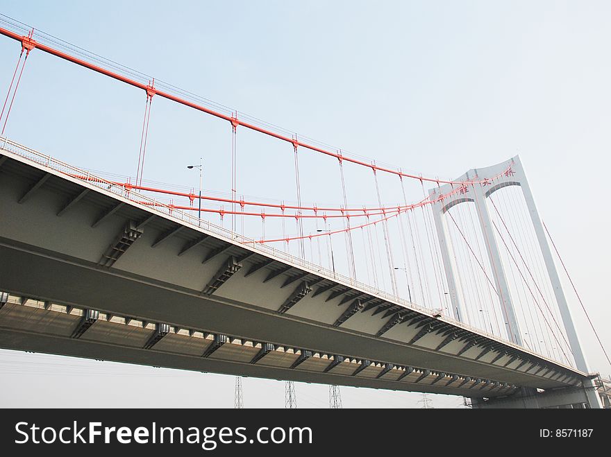 The modern cable stayed bridge