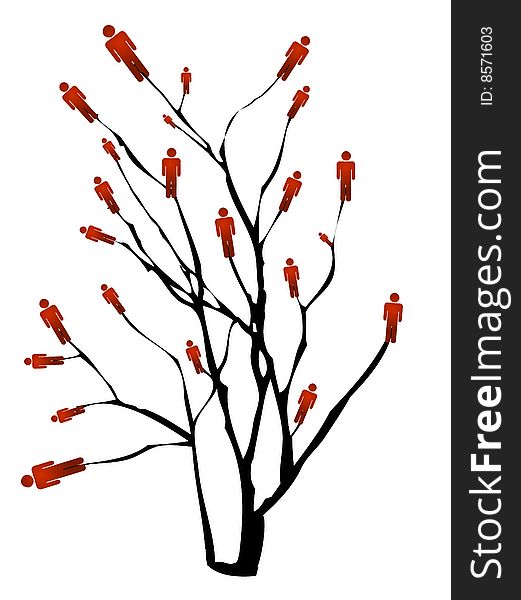 Man fruit tree raster design