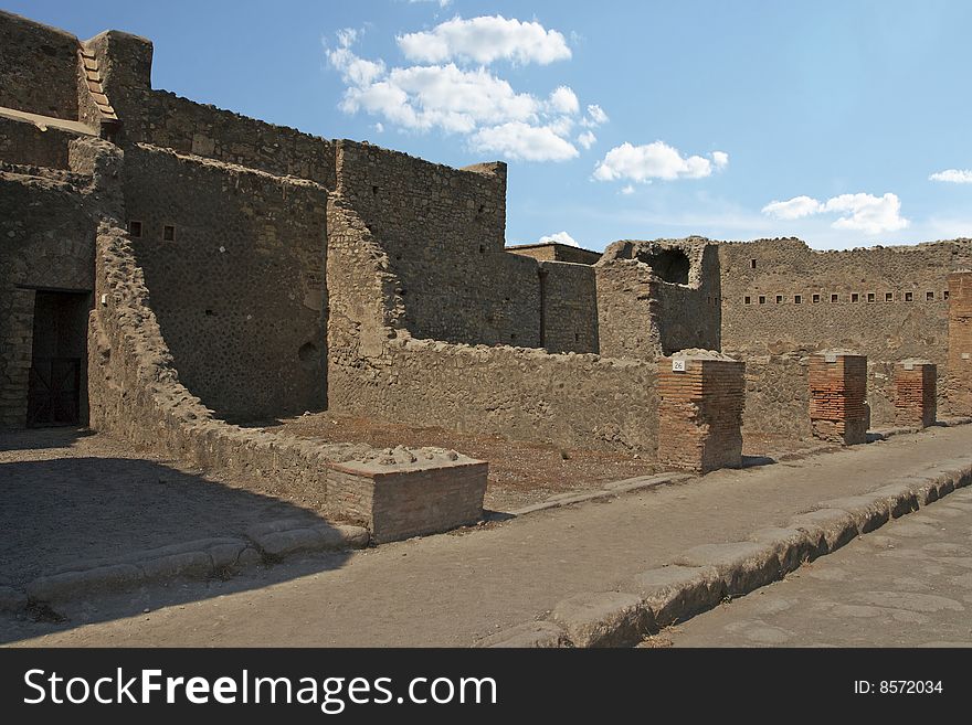 One day in Pompei. Italy