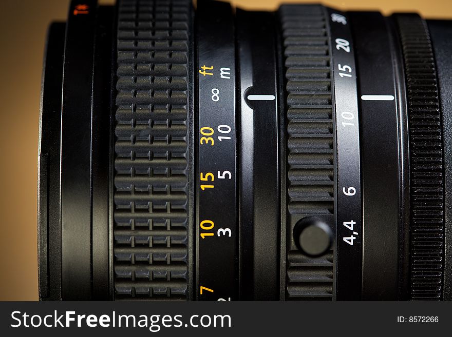 Close Up Of Professional Lens