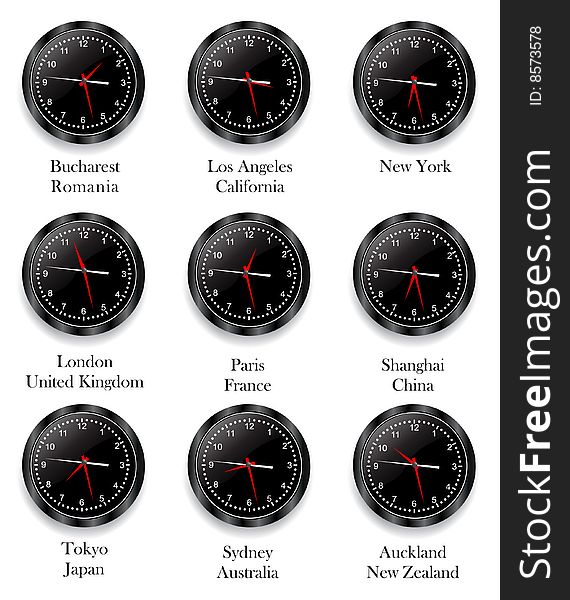 Clock With Different Time Zone