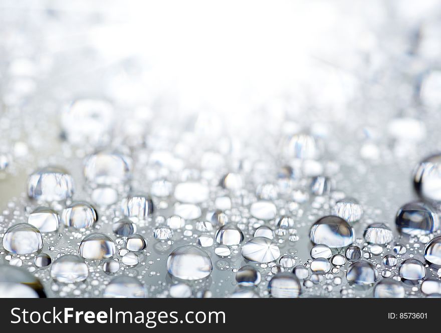 Water Drops background with space for text