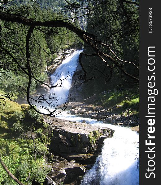 Beautiful waterfalls in Austria´s Alps