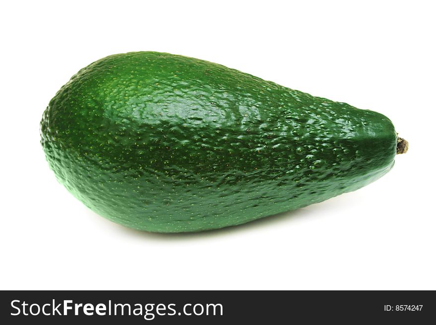 Single avocado isolated on white. Single avocado isolated on white.