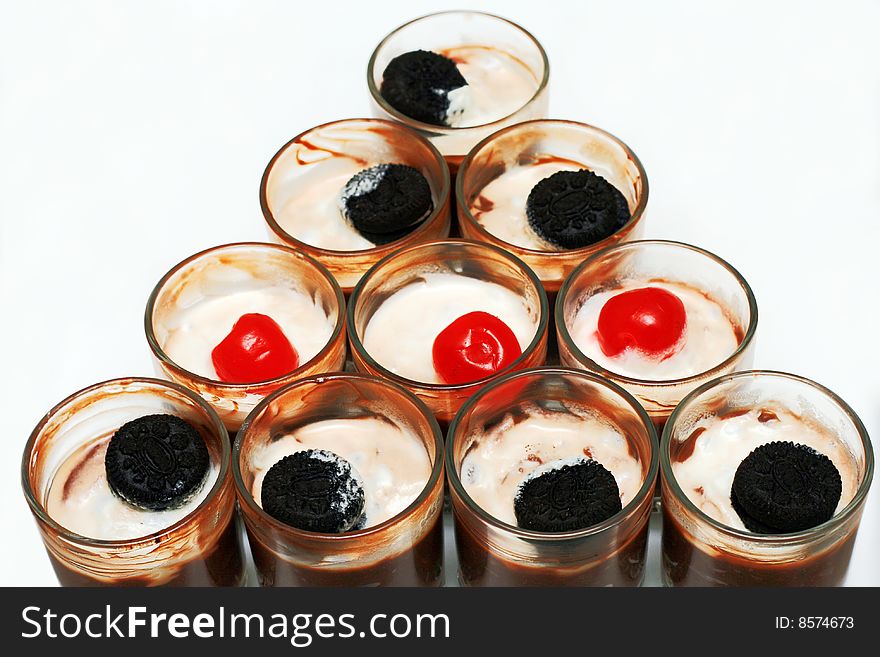 Chocolate And Cherry Pudding