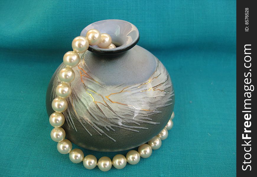 Vase And Pearl Bead