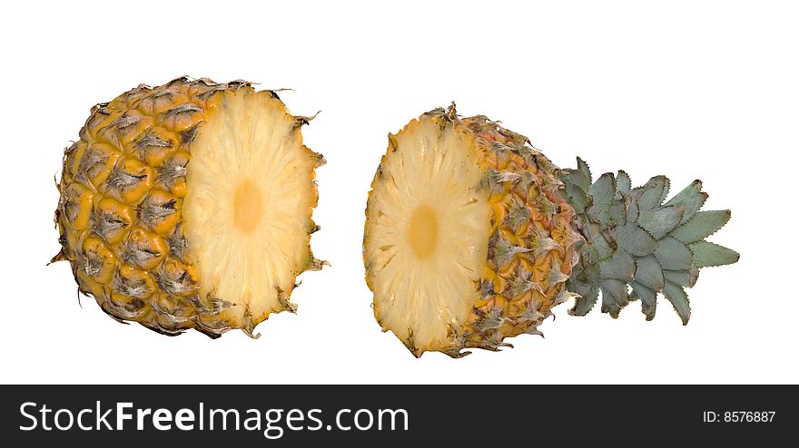 Sections of pineapple