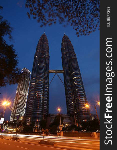 Malaysia Petronas Twin Tower, the tallest building in the world. Malaysia Petronas Twin Tower, the tallest building in the world