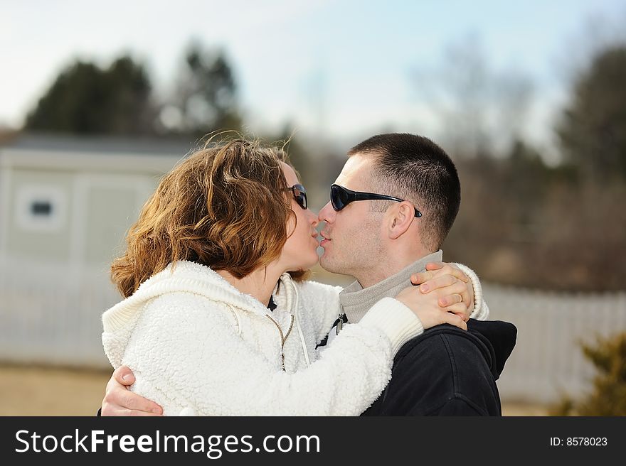 Kissing couple