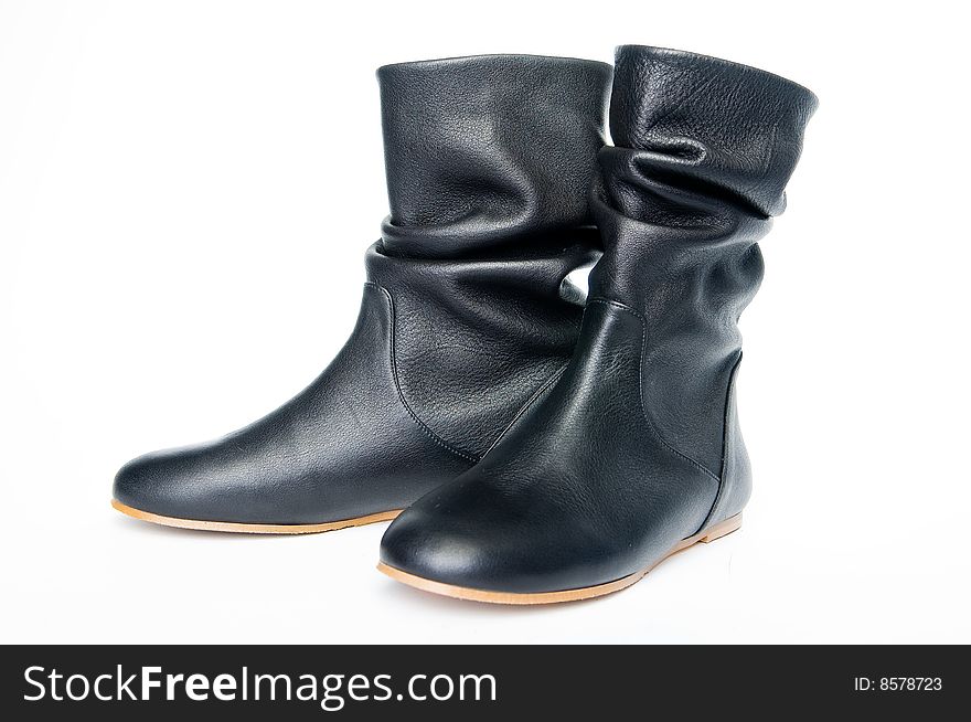 Pair of old-fashioned female boots