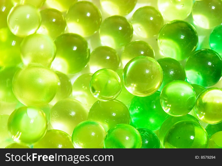 Abstract background from color silicone balls