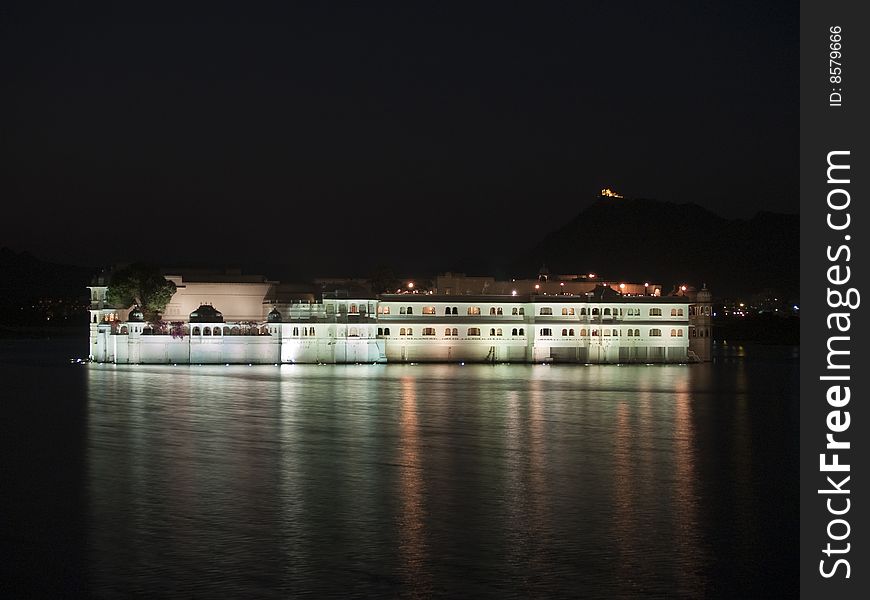 Udaipur Lake Palace At Night