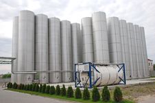 Steel Industrial Bunker Stock Image
