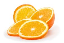 Cut Slices Orange Stock Photography