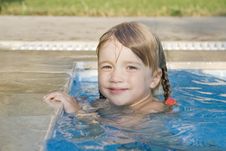 Girl In The Swimming-pool Royalty Free Stock Images Girl In The Swimming-pool Royalty Free Stock Images