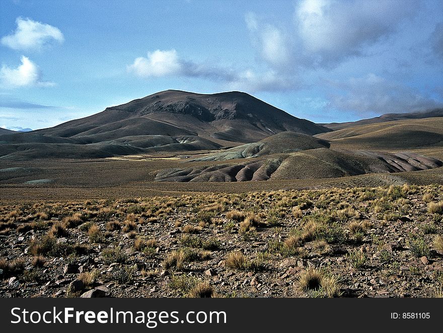 Barren Landscape in Bolivia,Bolivia