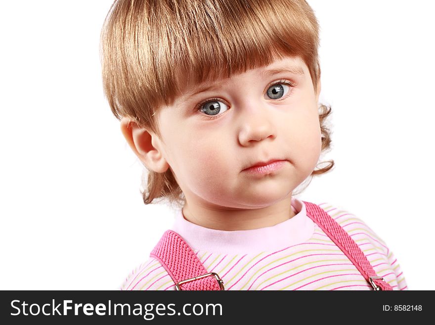 Portrait of adorable baby girl