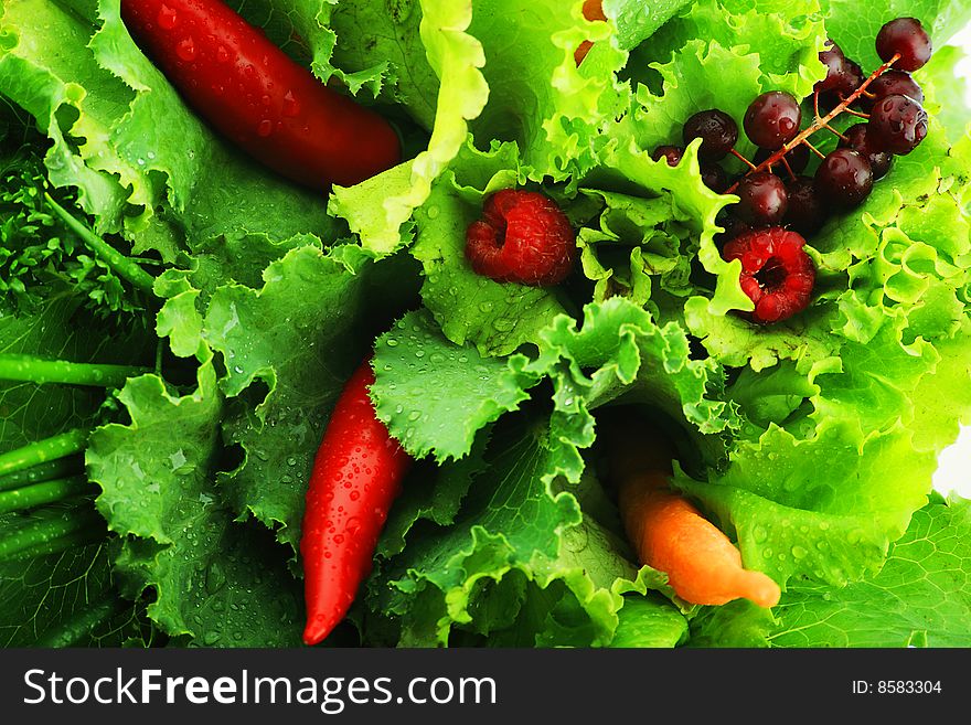 Red Pepper And Lettuce