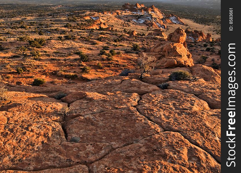 A scene of the northern section of the South coyote Buttes, Arizona. A scene of the northern section of the South coyote Buttes, Arizona