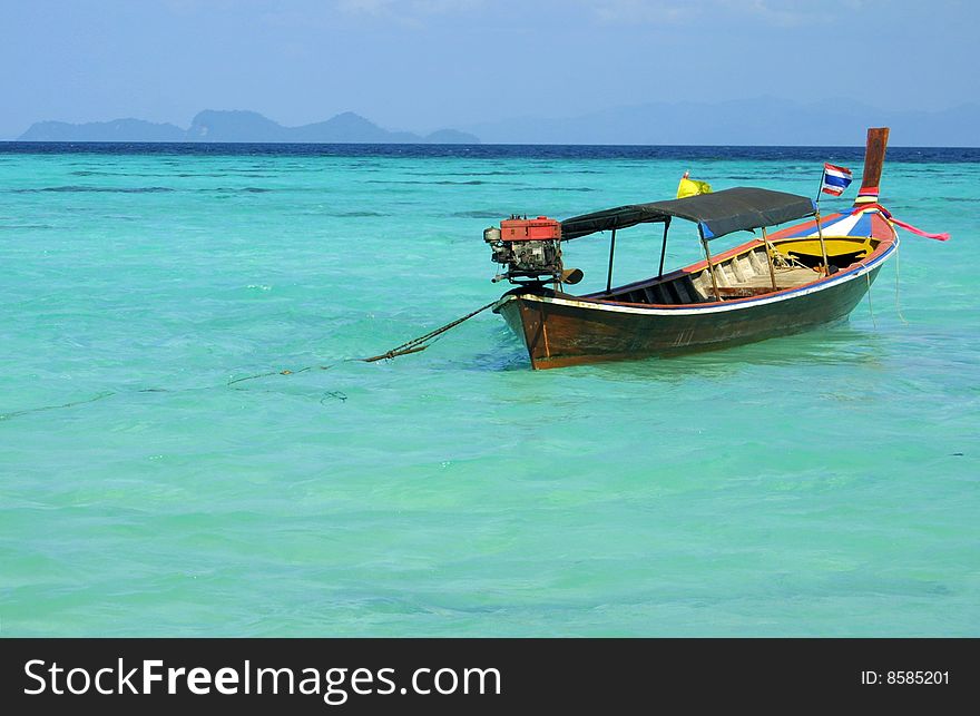 Boat in Andaman sea