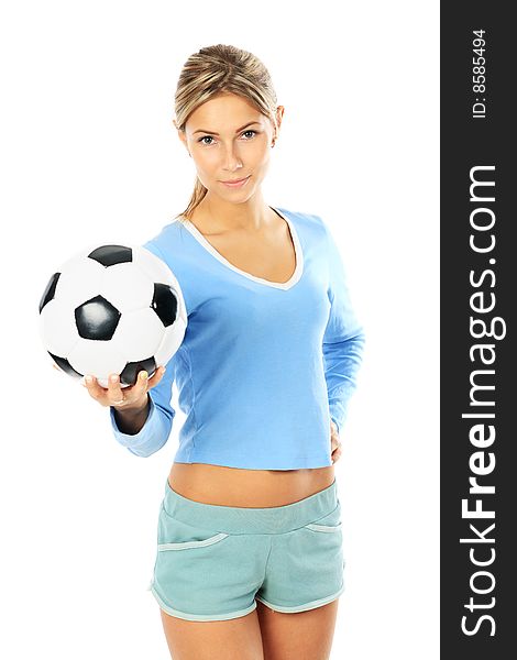 Shot of a sporty young woman. Active lifestyle, wellness. Shot of a sporty young woman. Active lifestyle, wellness.