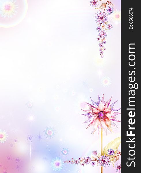 Light floral background