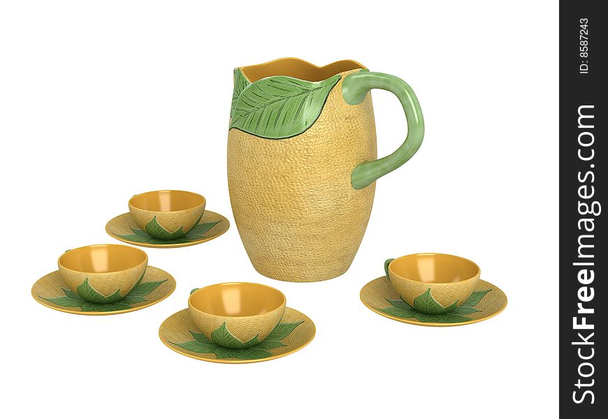 Rendered 3d isolated ware other objects