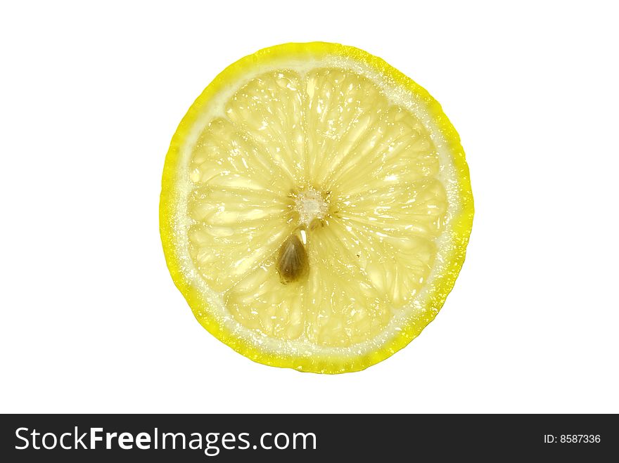 Slices Of Yellow Juicy Lemon