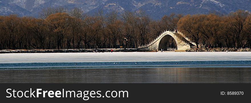 Jade Belt Bridge in summer palace