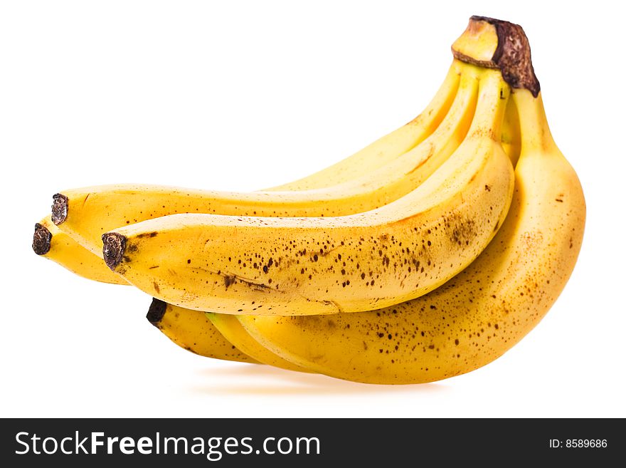 Bananas isolated on white background.