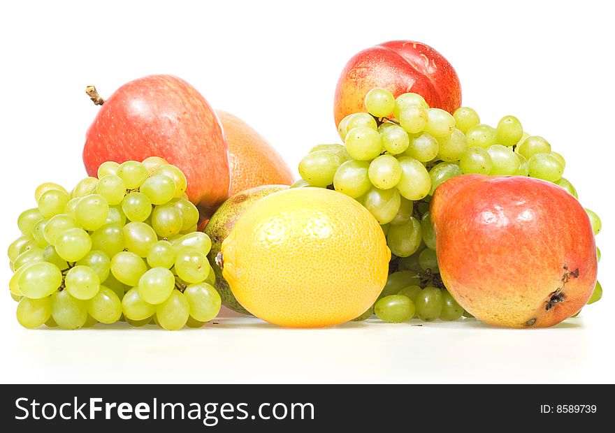 Fruits Isolated On White