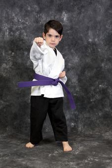 Martial Arts Puch Boy Stock Photo Martial Arts Puch Boy Stock Photo