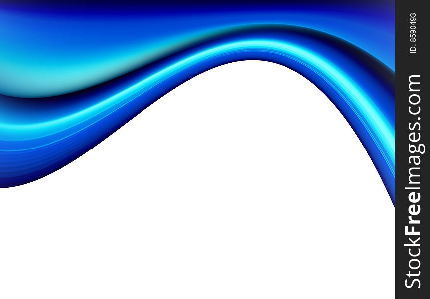 Abstract and dynamic blue waves. background illustration. Abstract and dynamic blue waves. background illustration
