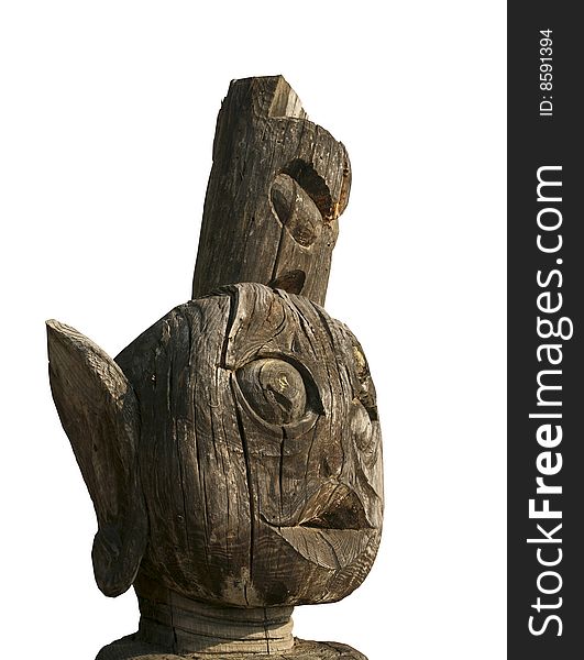 Asian Wooden Totem