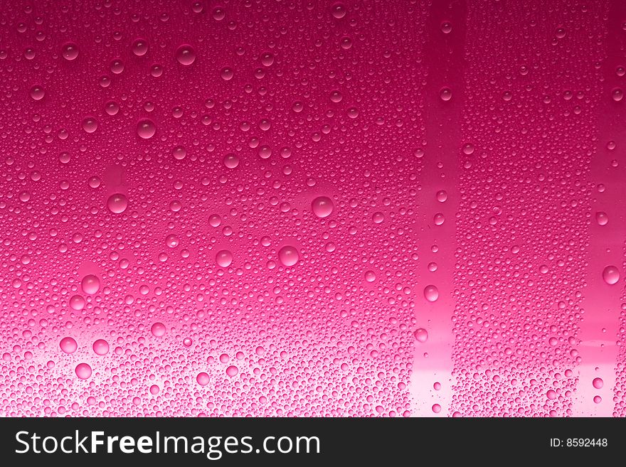 Red water drops for background