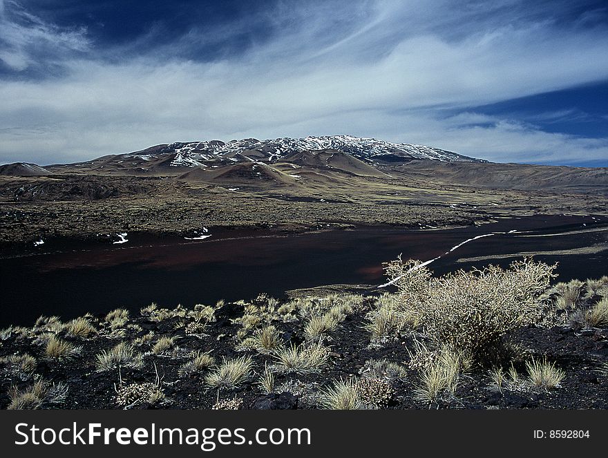 Volcanic Landscape in Payunia Provincia Park, Argentina. Volcanic Landscape in Payunia Provincia Park, Argentina