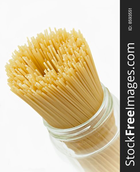 Spaghetti isolated on a white background