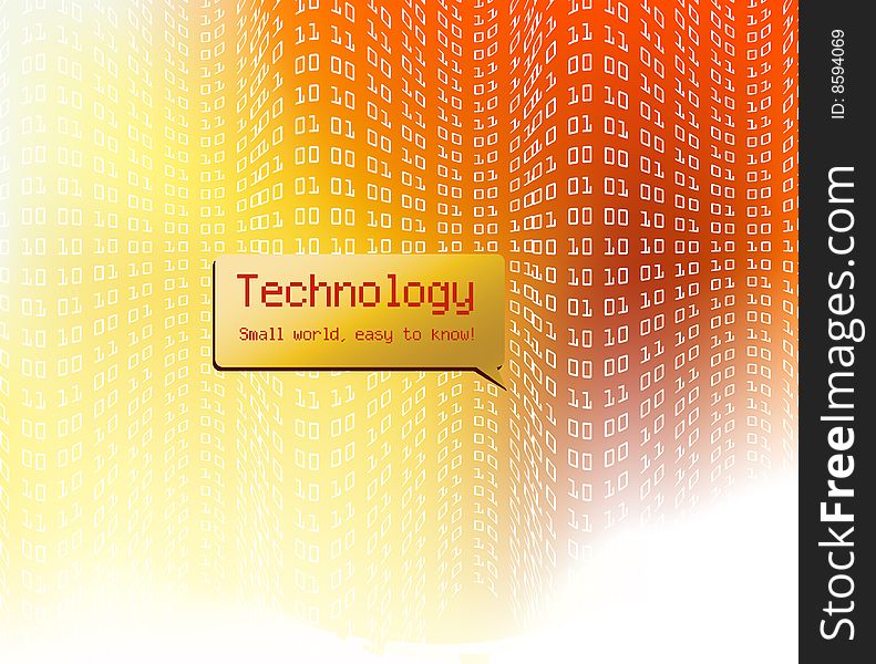 Vector technology Background , Color and layers can be customized.