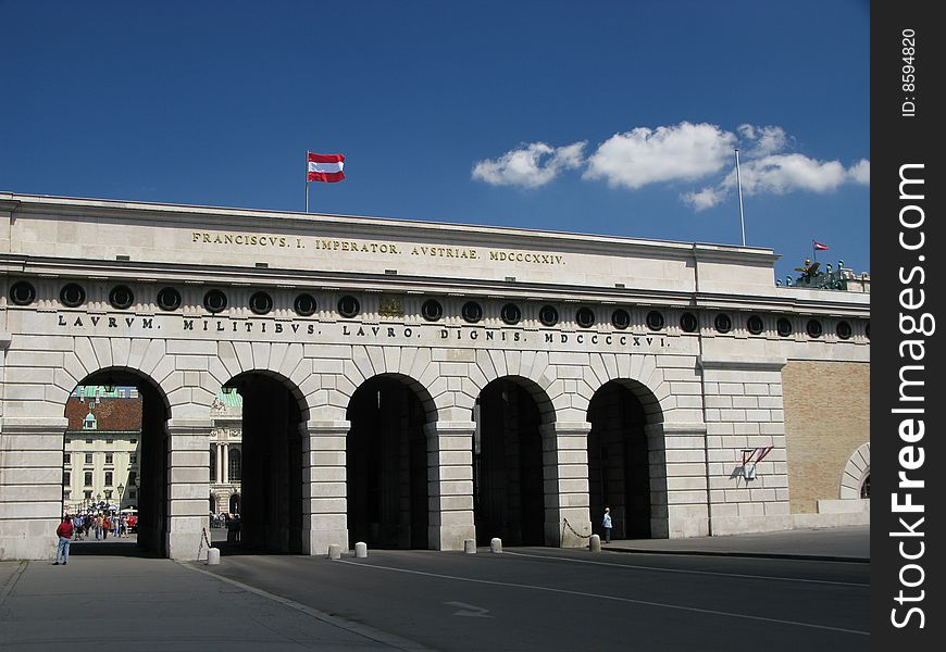 Vienna (Austria) - entrance to royal palace