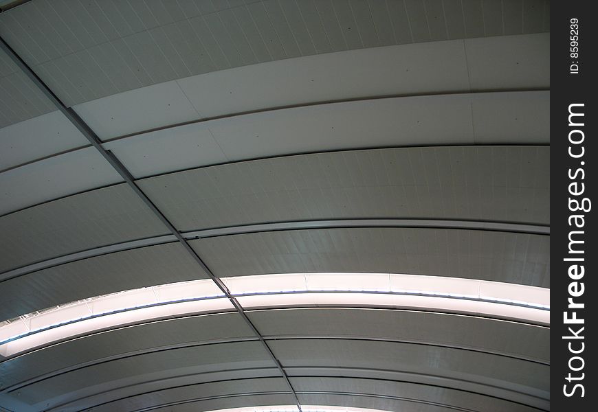 Large ceiling of a modern building. Large ceiling of a modern building