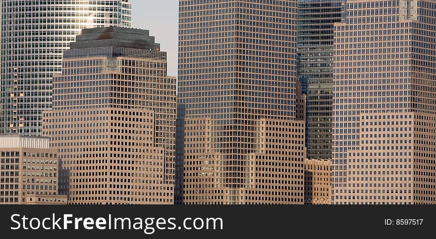 Office buildings in New York City. Office buildings in New York City.