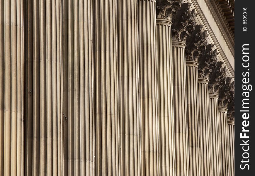 Stone Columns, St George's Hall, Liverpool, UK