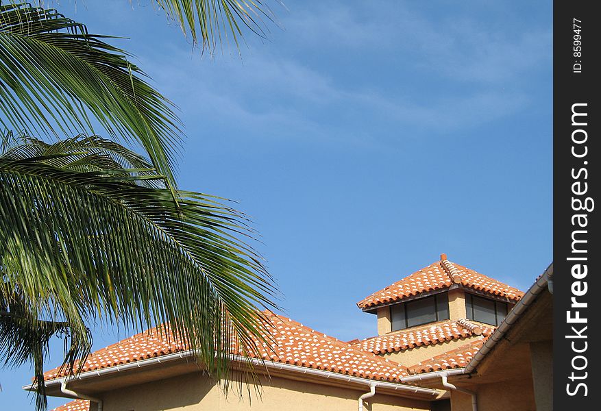 Large vila with clay roof