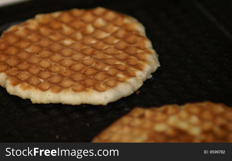 Homemade wafles : typically biscuit of north of France. Homemade wafles : typically biscuit of north of France.