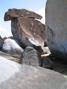 Boulders At Virgin Gorda Stock Photo