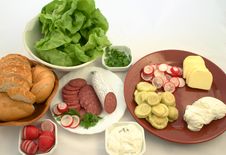 Everything Ready To Prepare Sandwiches Stock Images Everything Ready To Prepare Sandwiches Stock Images