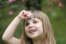 Girl Blowing Bubbles 5 Stock Images Girl Blowing Bubbles 5 Stock Images