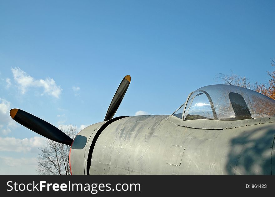 Vintage WWII Fighter Airplane